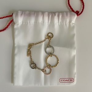 Coach pave circle bracelet